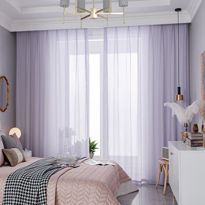 【レースカーテン】フィッシュボーン紗 選べる10色