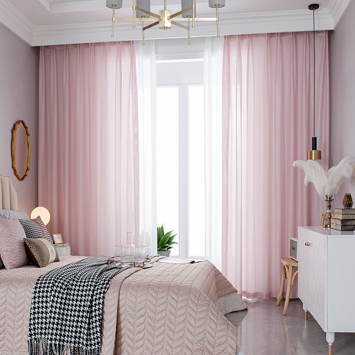 【レースカーテン】フィッシュボーン紗 選べる10色