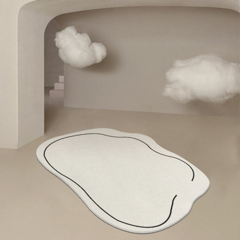 【カーペット・ラグ】不規則  オーバル型 雲型 選べる3種