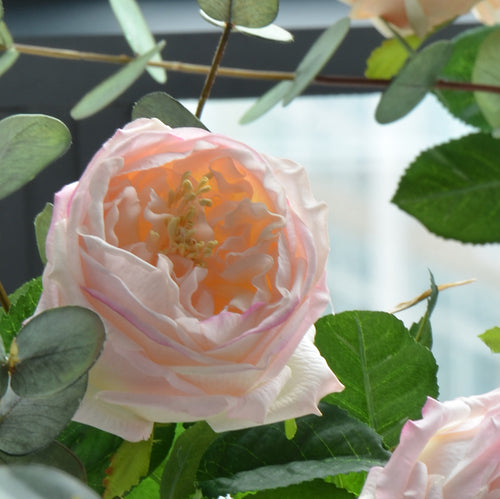 【造花】チャイニーズローズ 潤い 北欧 優雅