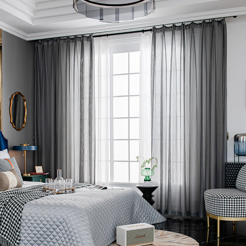 【レースカーテン】フィッシュボーン紗 選べる10色