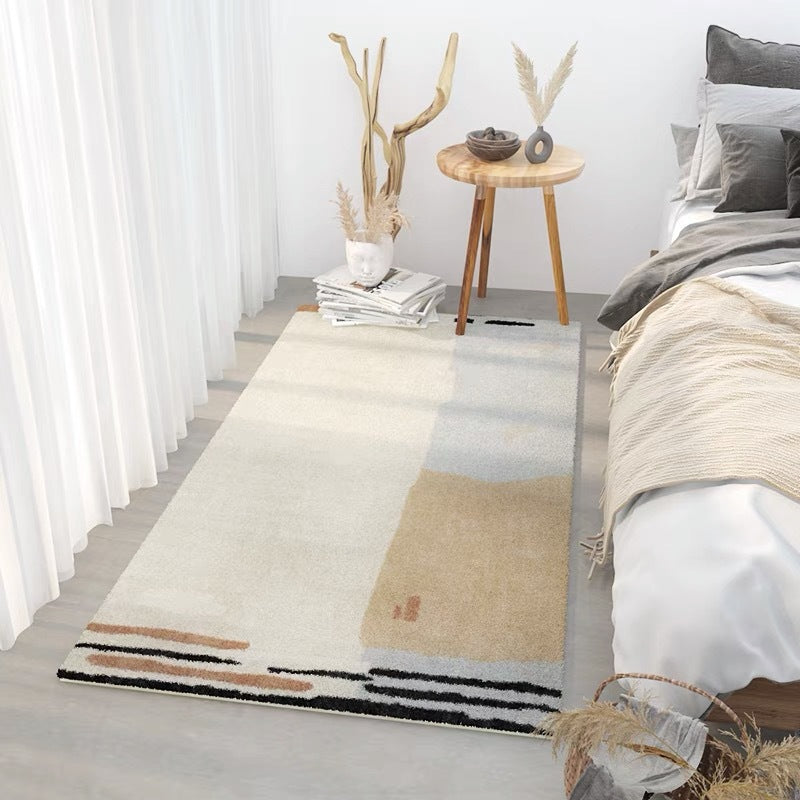 【カーペット・ラグ】カシミア質感生地水彩画風 選べる6種