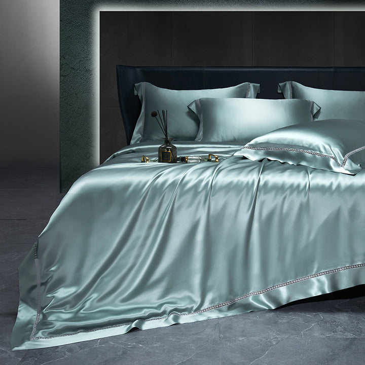 【30匁 】シルク寝具 天然上質100% シルク高級寝具カバー  ヨーロッパ風   純色 多色展開  肌触りいい ファッション 光沢 単品からセットまで