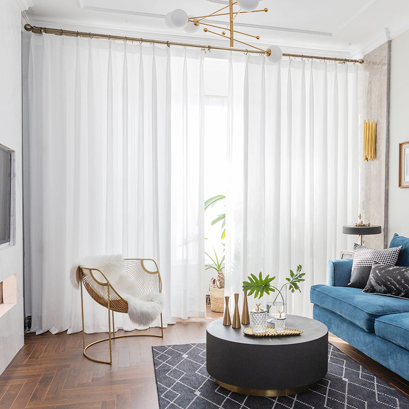 【レースカーテン】フィッシュボーン紗 選べる10色