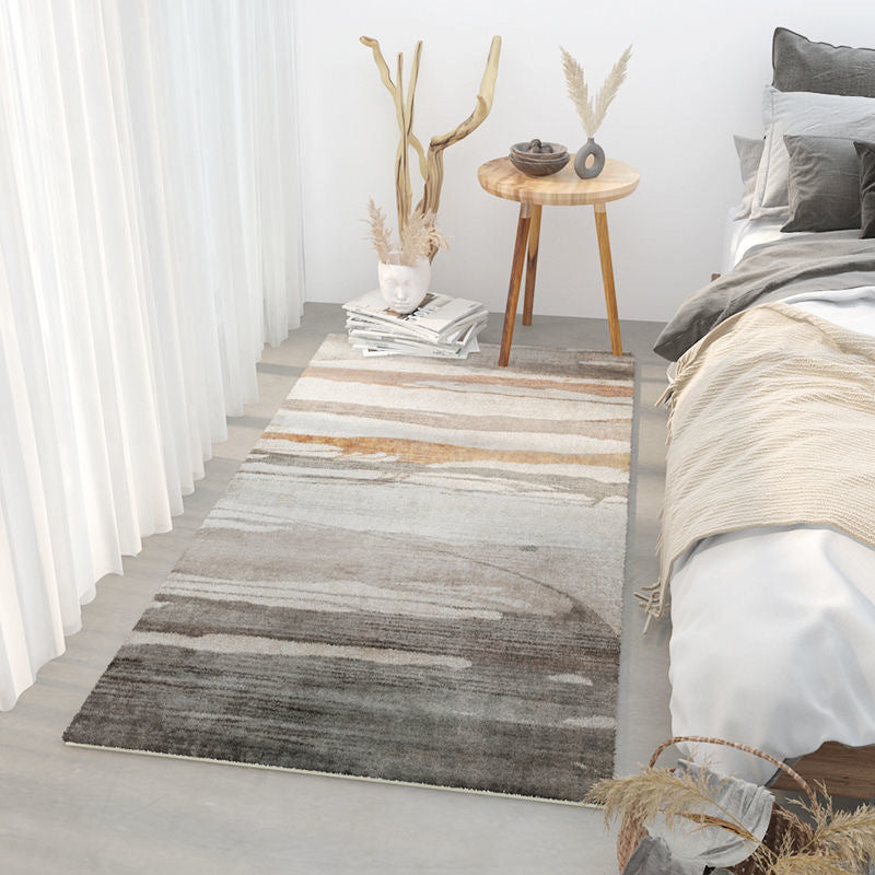 【カーペット・ラグ】カシミア質感生地水彩画風 選べる6種