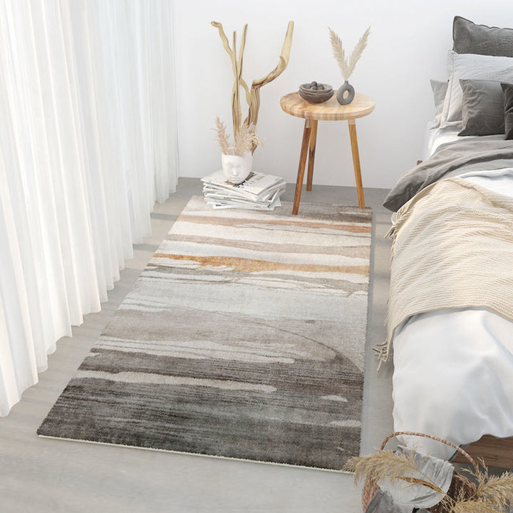 【カーペット・ラグ】カシミア質感生地水彩画風 選べる6種