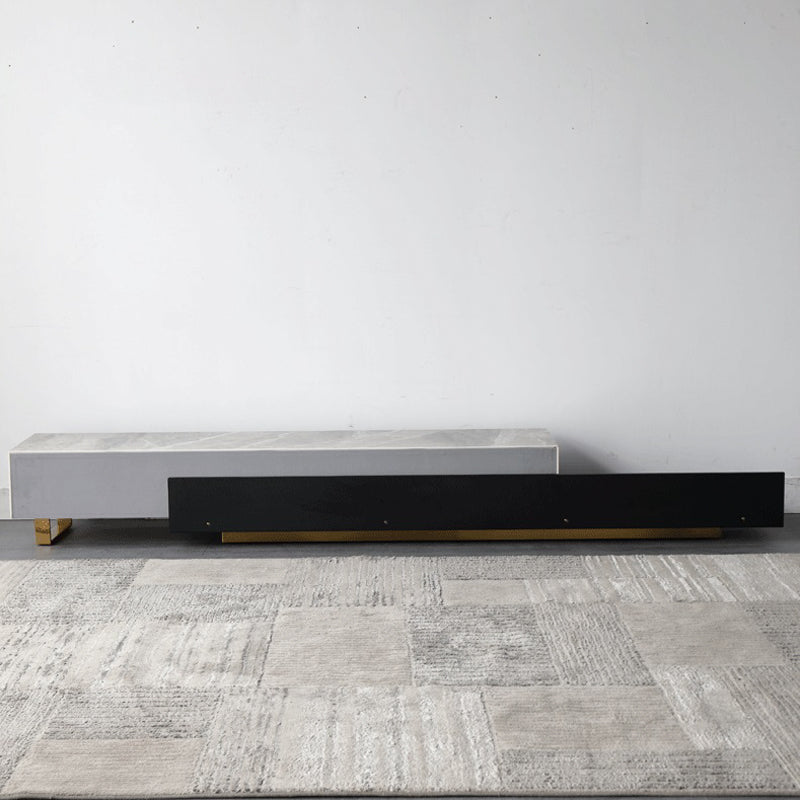 【テレビボード】伸縮式マーブル柄テレビボード 選べる2色 グレー 200~360cm*40*31