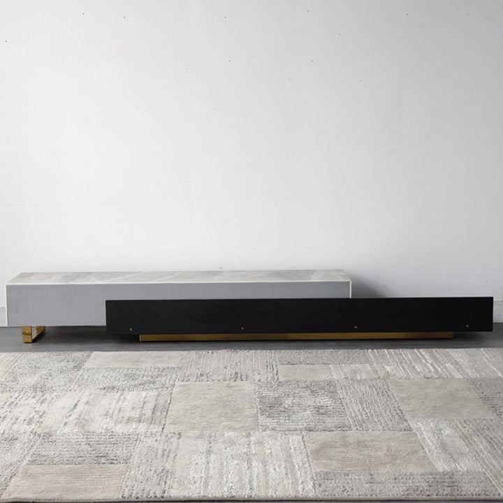 【テレビボード】伸縮式マーブル柄テレビボード 選べる2色 グレー 200~360cm*40*31