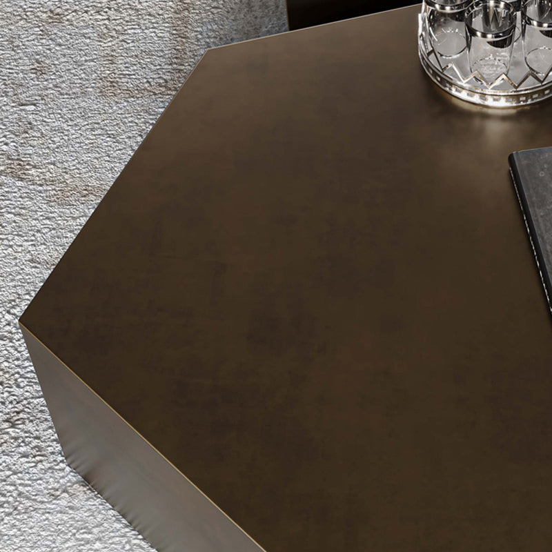 【ローテーブル】異形テーブル ステンレス製 ステンレス鋼(メッキ加工) イエローブロンズ 100日間返品交換保証制度