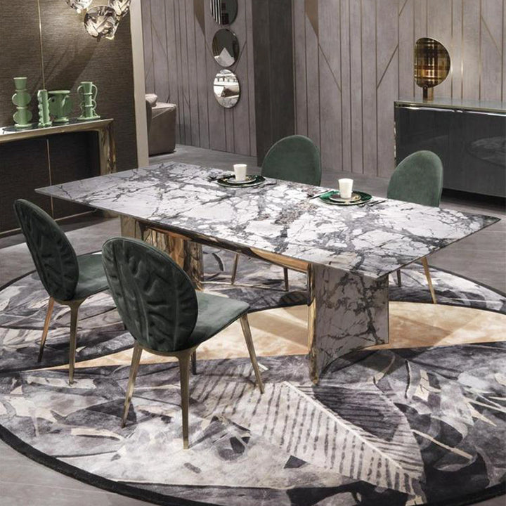 【椅子・チェア】上質な優雅 おしゃれ 葉柄