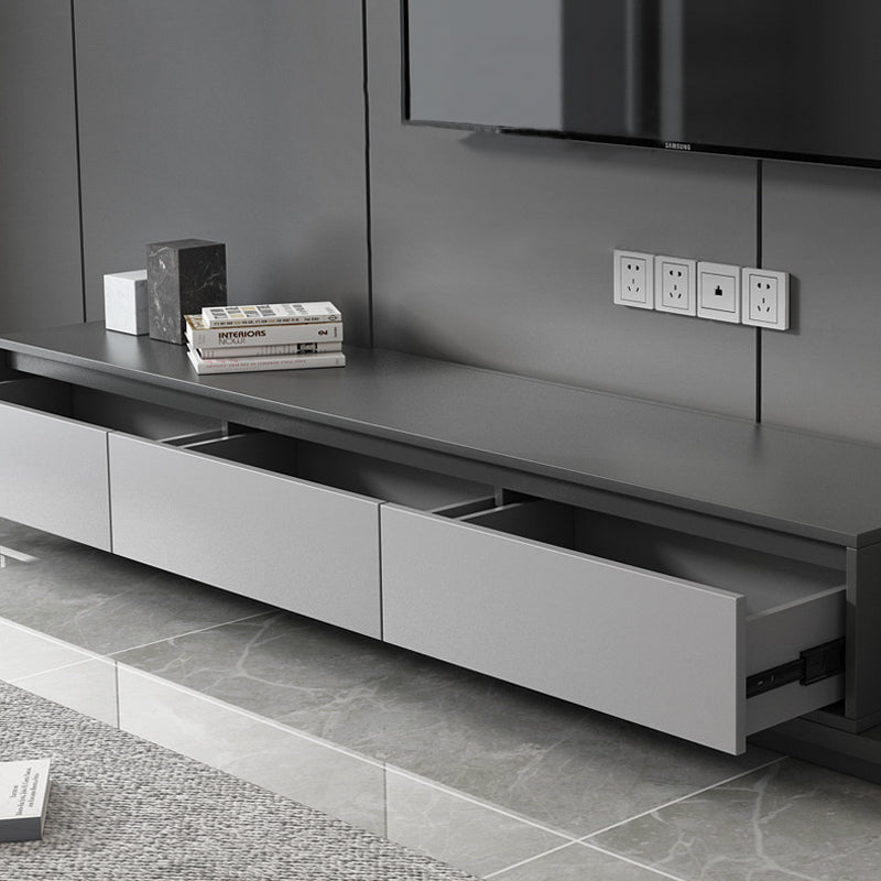 【テレビボード】伸缩式のテレビボード 海外風 グレー オープン収納の細部画像 伸縮式 200~350*40*35