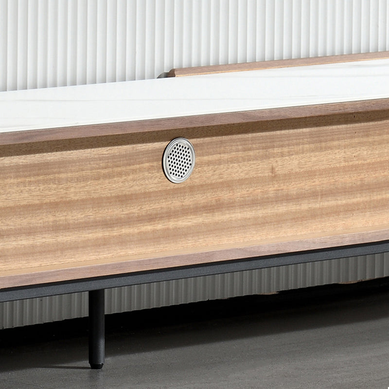 【テレビボード】イタリア風 ラグジュアリー 裏面の穴用孔の細部画像