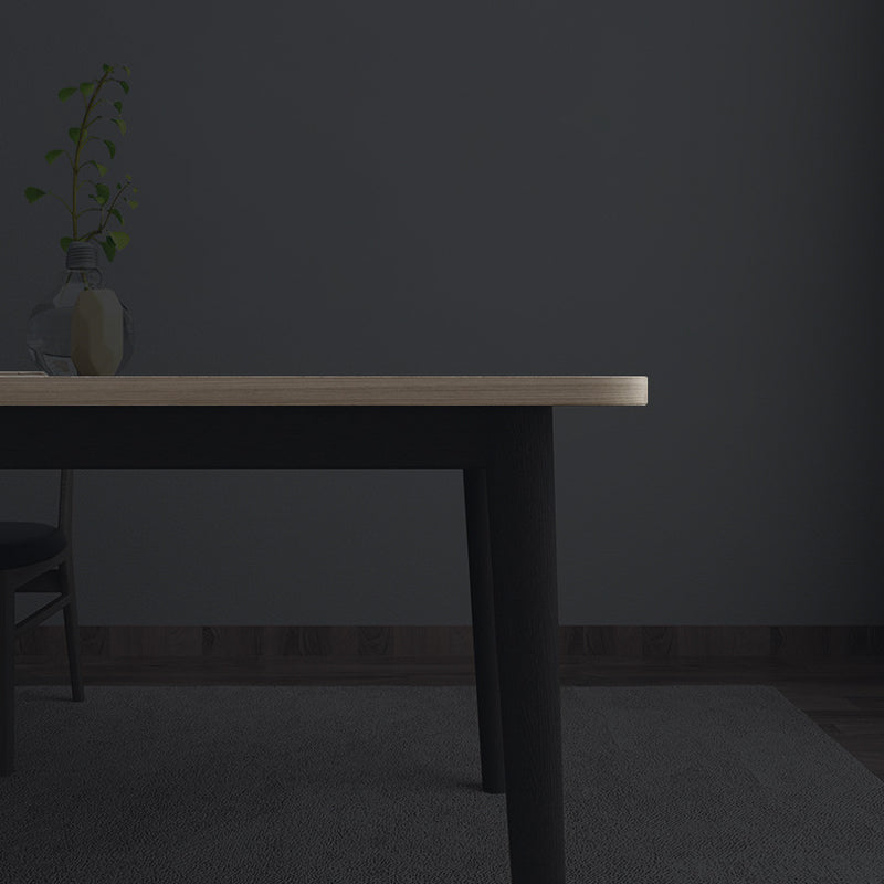 【ダイニングテーブル】モダン 天然木 選べる3サイズ ダイニングテーブルの脚の細部画像