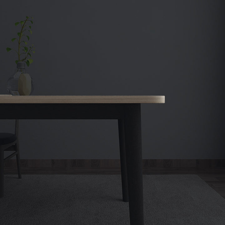 【ダイニングテーブル】モダン 天然木 選べる3サイズ ダイニングテーブルの脚の細部画像