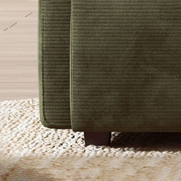 【ソファ】レトロモダン 選べる7色 ダークグリーン 高密度ウレタンフォーム 脚の細部画像