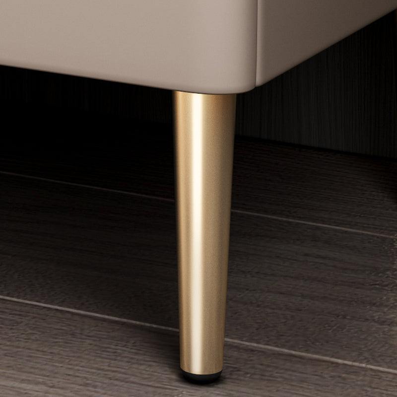 【ナイトテーブル】ベッドサイドテーブル 高級感コンパクト型 選べる9色 ワークデスクの脚の細部画像 安心の100日間返品交換保証