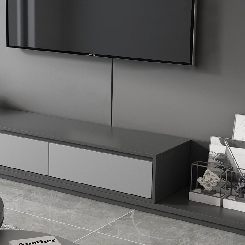 【テレビボード】伸缩式のテレビボード 海外風 グレー オープン収納の細部画像 伸縮式 200~350*40*35