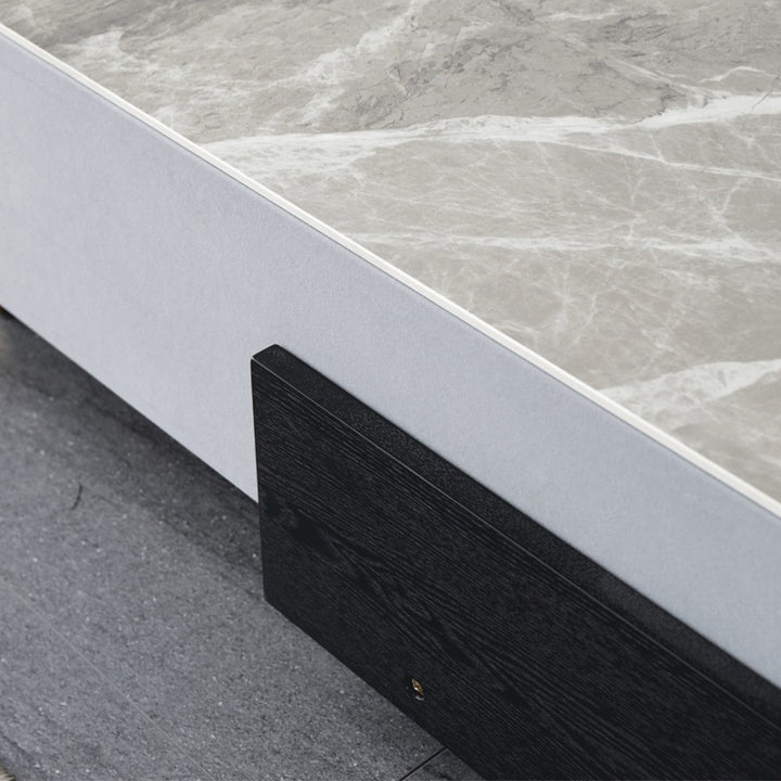 【テレビボード】伸縮式マーブル柄テレビボード 選べる2色 ボディの細部画像 200~360cm*40*31