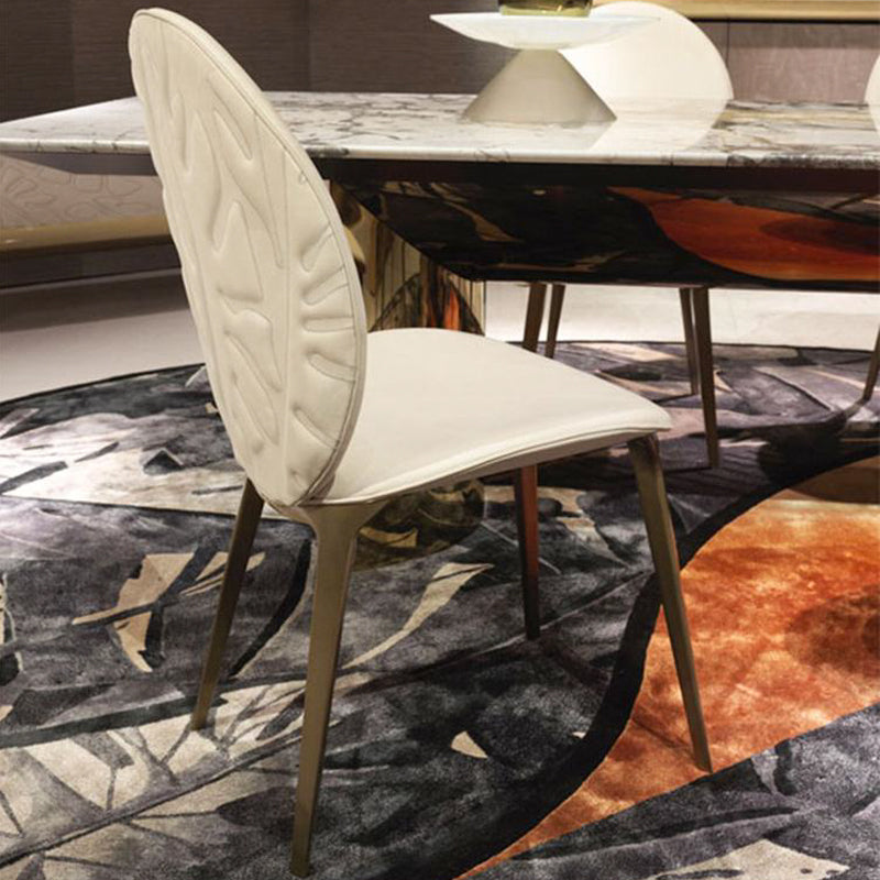 【椅子・チェア】上質な優雅 おしゃれ 葉柄