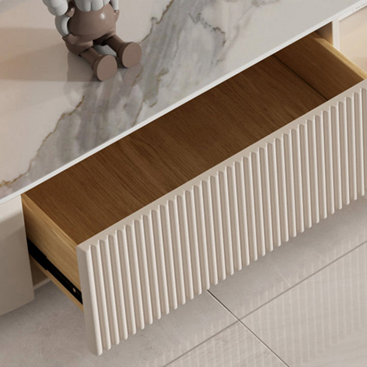 【テレビボード】繊細なデザインテレビボード オープン収納の細部画像