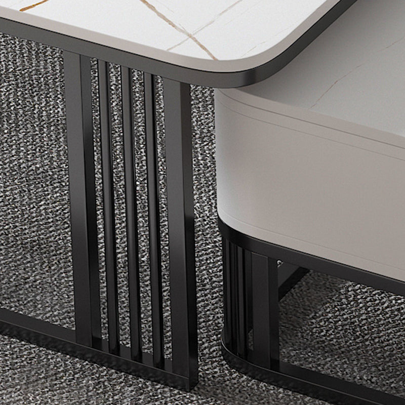 【ローテーブル】四方型マーブル模様 選べる4色 ローテーブルの脚の細部画像 100日間返品交換保証制度