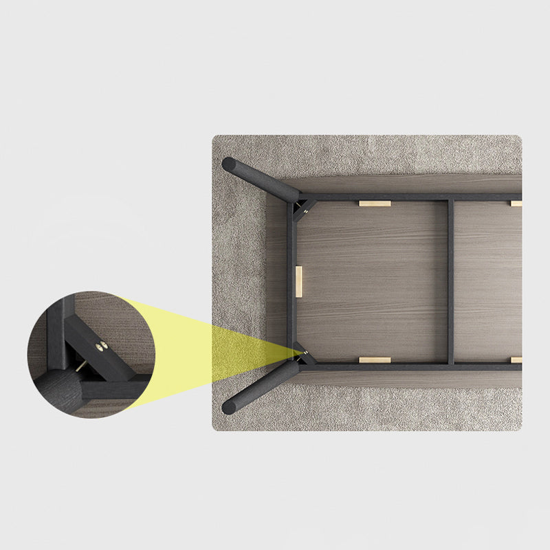 【ダイニングテーブル】モダン 天然木 選べる3サイズ ダイニングテーブルの細部画像