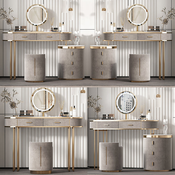 【ドレッサー】インスタ映えおしゃれ 選べる2色 ドレッサー全体画像 茶色 100日間返品交換保証制度