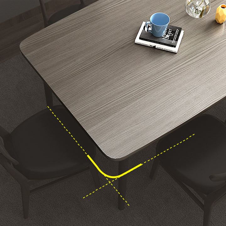 【ダイニングテーブル】モダン 天然木 選べる3サイズ 丸角加工の細部画像