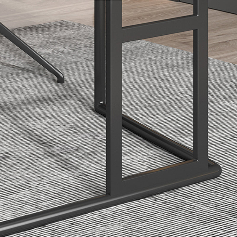 【デスク】テーブル モダン 現代感 ワークデスクの脚の細部画像