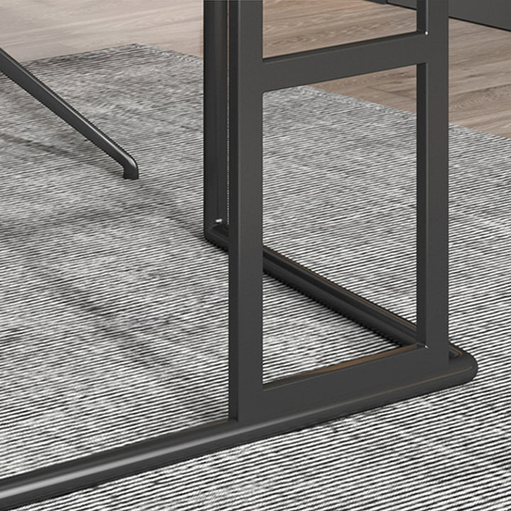 【デスク】テーブル モダン 現代感 ワークデスクの脚の細部画像