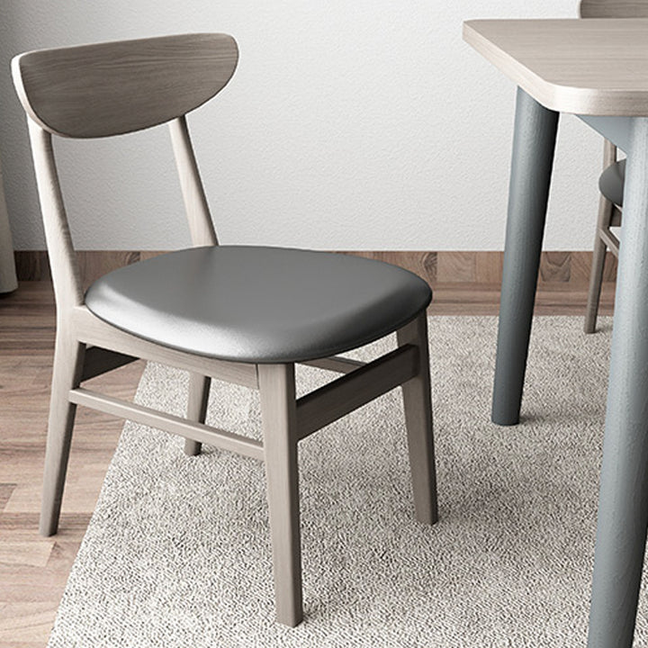 【ダイニングテーブル】モダン 天然木 選べる3サイズ 椅子の座面の細部画像