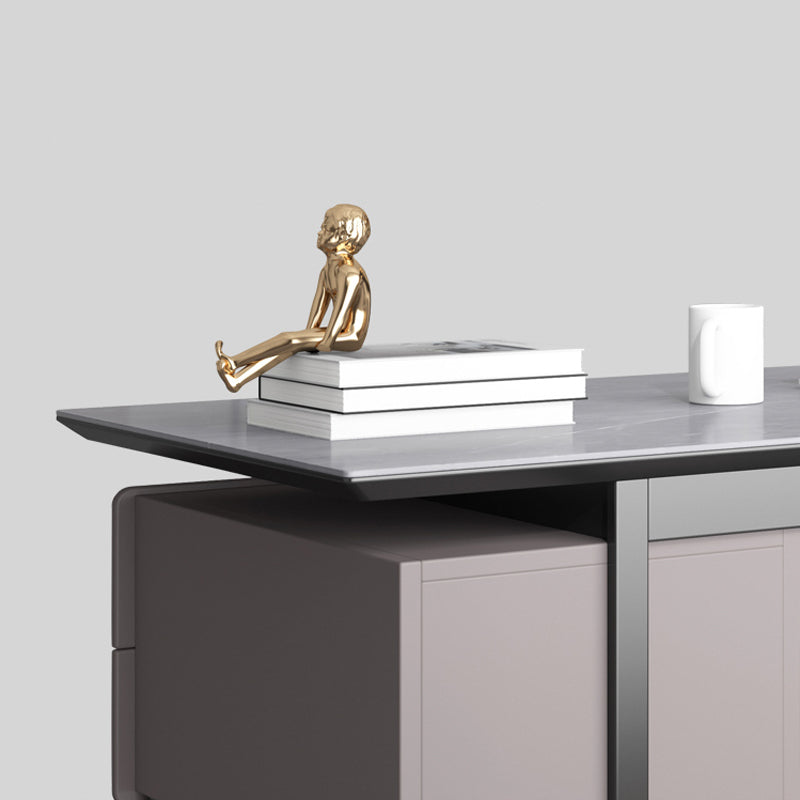 【デスク】テーブル モダン 現代感 ワークデスクの細部画像