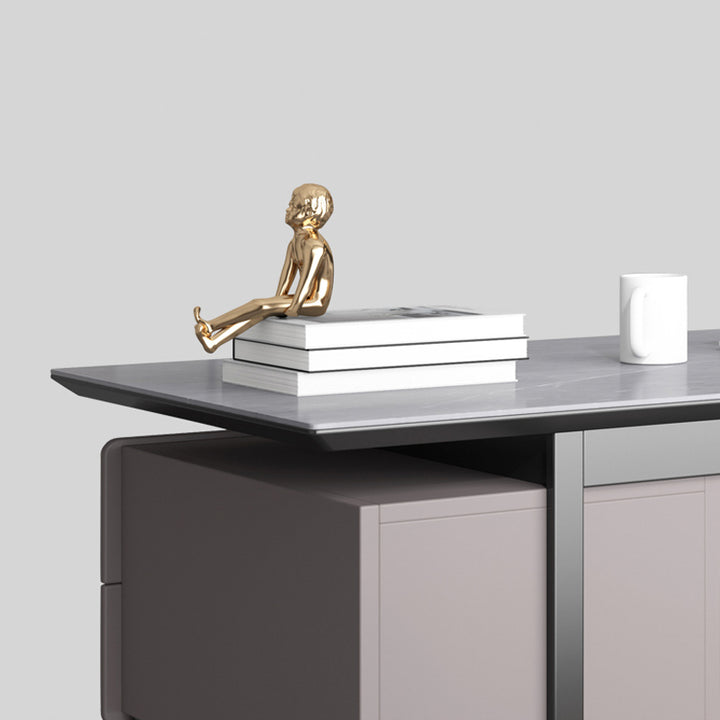 【デスク】テーブル モダン 現代感 ワークデスクの細部画像