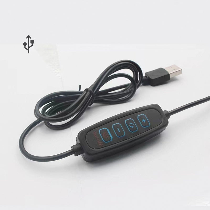 【ローテーブル】イタリア風ライト付き四方型 ライトのUSBケーブルの細部画像 100日間返品交換保証制度