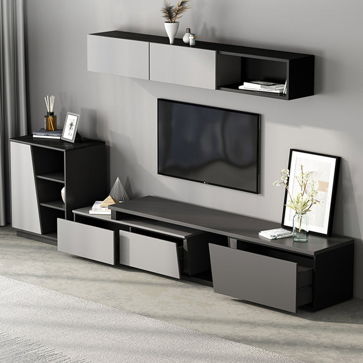 【テレビボード】伸縮式テレビボード 北欧 選べる2色 オープン収納の細部画像