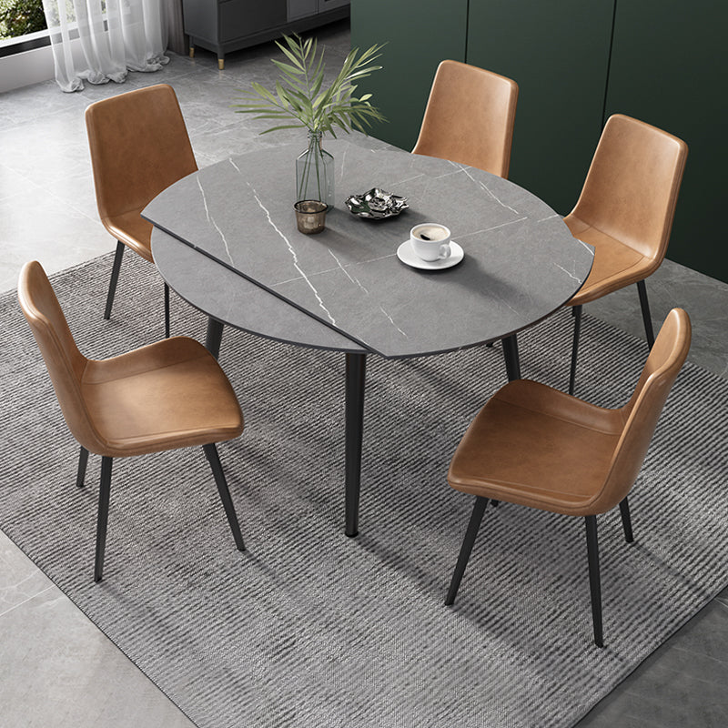 【ダイニングテーブル】北欧 伸縮式 選べる4色 グレー ダイニングテーブルセット