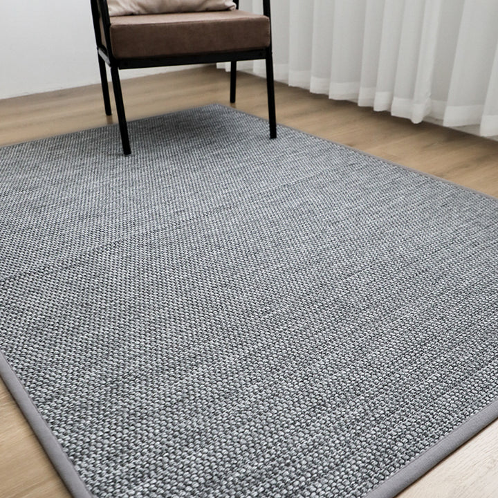 【カーペット・ラグ】グレーリネン 夏向け