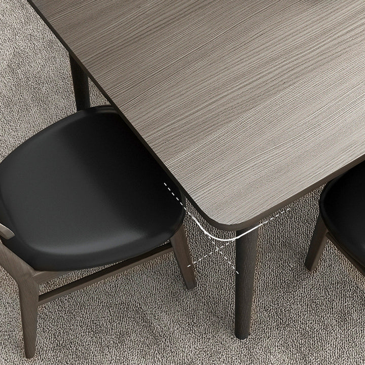 【ダイニングテーブル】モダン 天然木 選べる3サイズ 丸角加工の細部画像