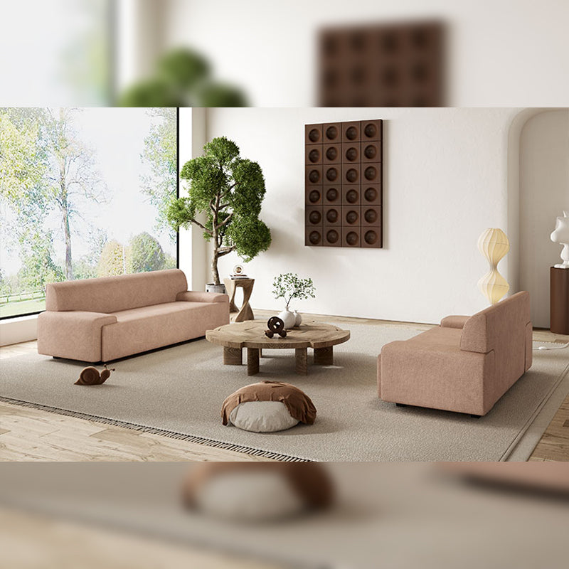 【ソファ】レトロモダン 選べる7色 ピンク 高密度ウレタンフォーム 2人掛け 154cm+クッション*2