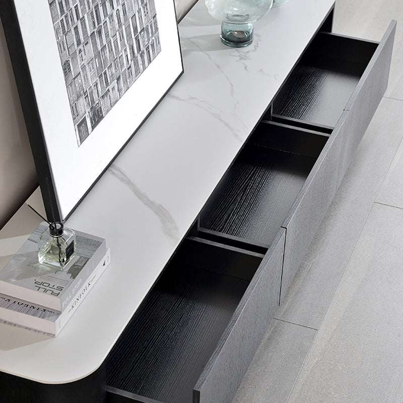 【テレビボード】伸縮式のテレビボード モダン風 引き出しの細部画像