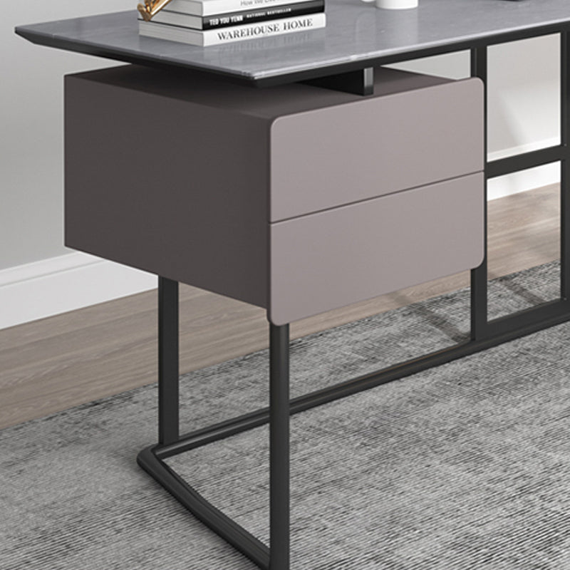 【デスク】テーブル モダン 現代感 引き出しの細部画像