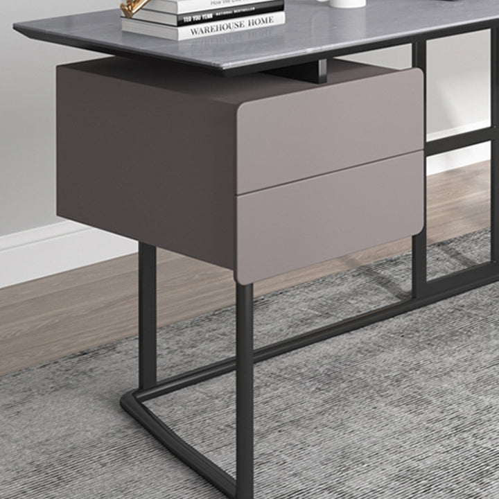 【デスク】テーブル モダン 現代感 引き出しの細部画像