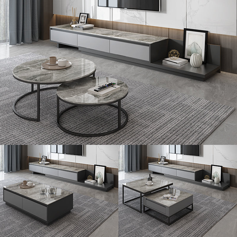 【テレビボード】伸缩式のテレビボード 海外風 テレビ台の全体画像 伸縮式 200~350*40*35