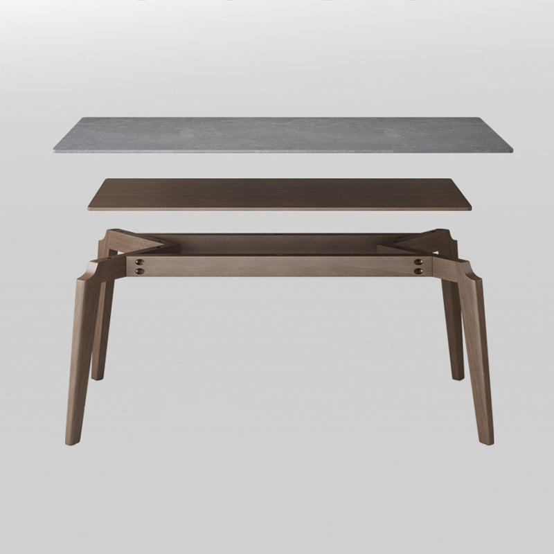 【ダイニングテーブル】トネリコ マーブル柄 北欧風 セラミック天板テーブルの細部画像