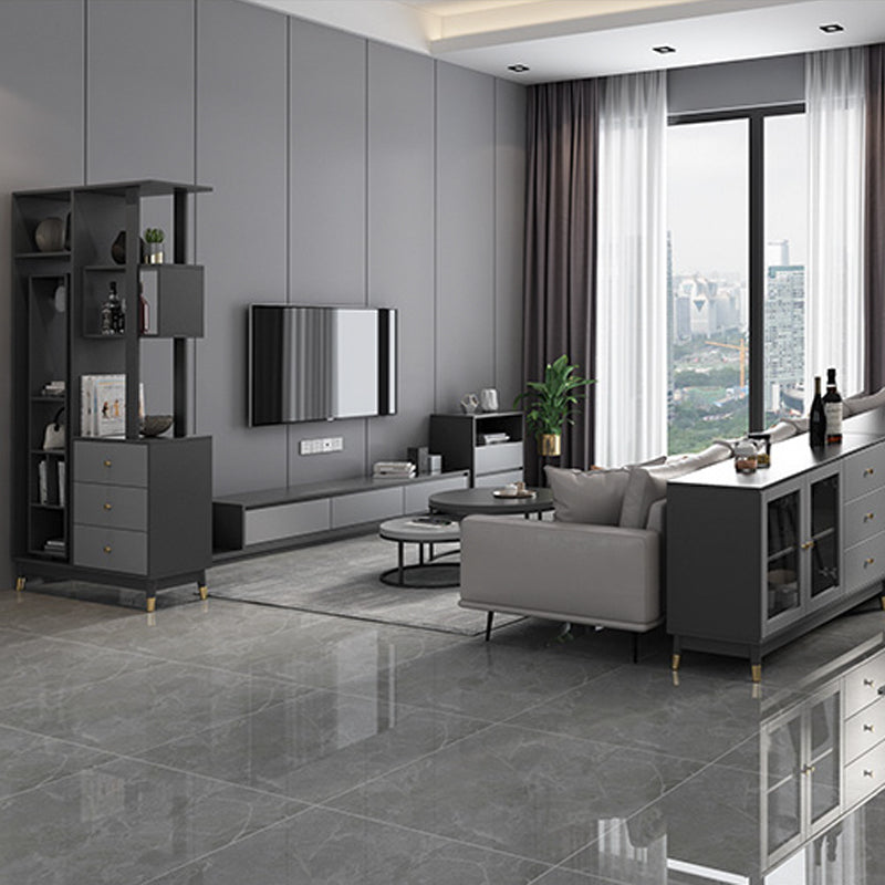 【テレビボード】伸缩式のテレビボード 海外風 グレー 伸縮式 200~350*40*35