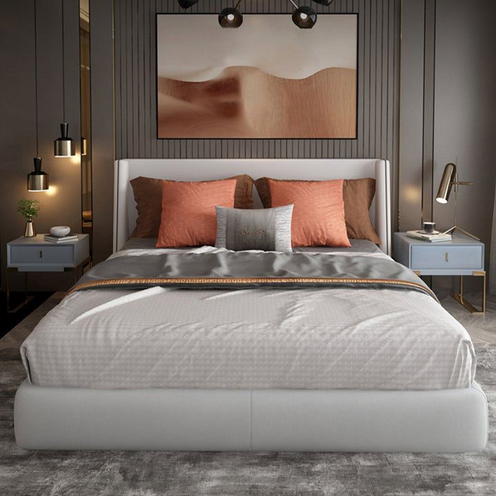 【ナイトテーブル】ベッドサイドテーブル デザイン性 選べる12色 水色 脚色ゴールド 52*40*48 安心の100日間返品交換保証