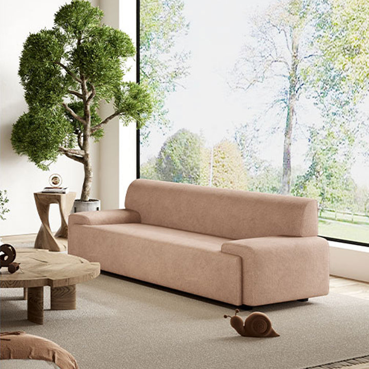 【ソファ】レトロモダン 選べる7色 ピンク 高密度ウレタンフォーム 2人掛け 154cm+クッション*2