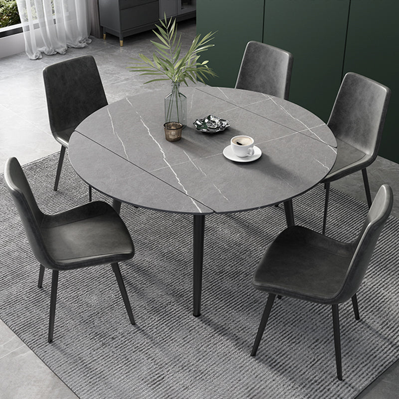 【ダイニングテーブル】北欧 伸縮式 選べる4色 グレー ダイニングテーブルセット