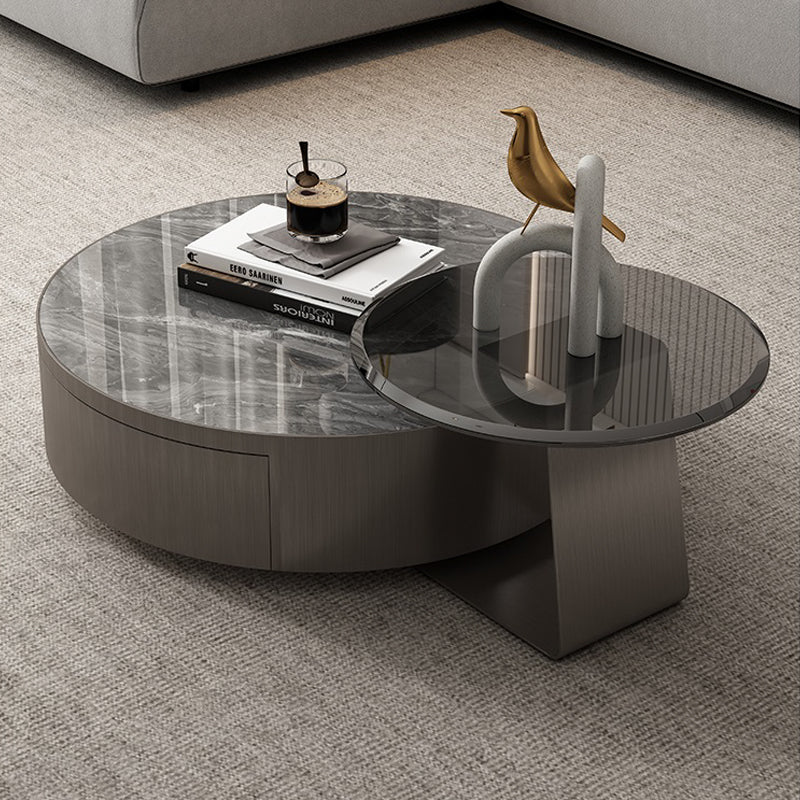 【ローテーブル】イタリア風 高級感満載 選べる4色 グレー 100日間返品交換保証制度