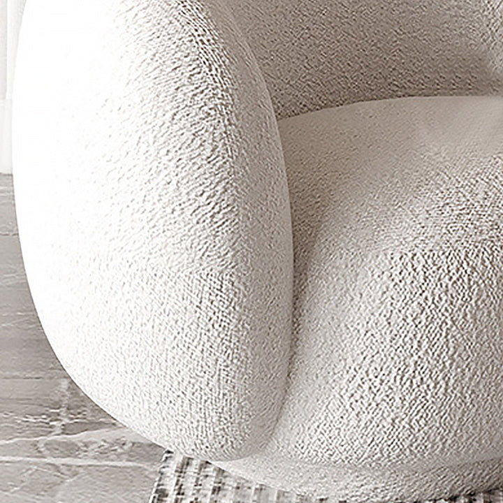 【ソファ】ソファー ミルク色インスタ映え 2人掛け ラムフリースソフアの細部画像